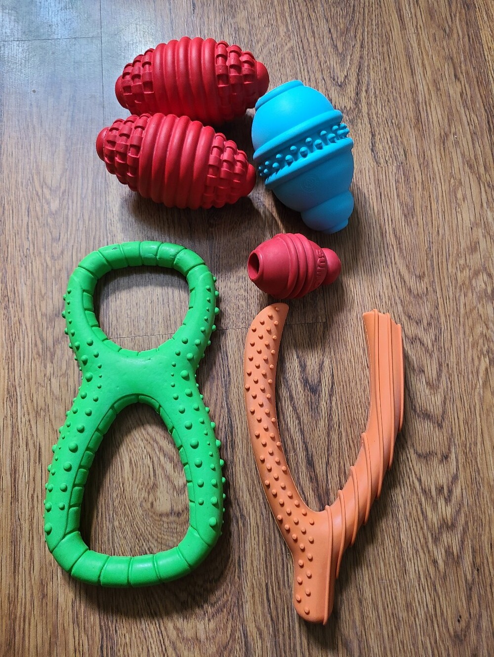 6 Dog Toy Aggressive Chewer Lot